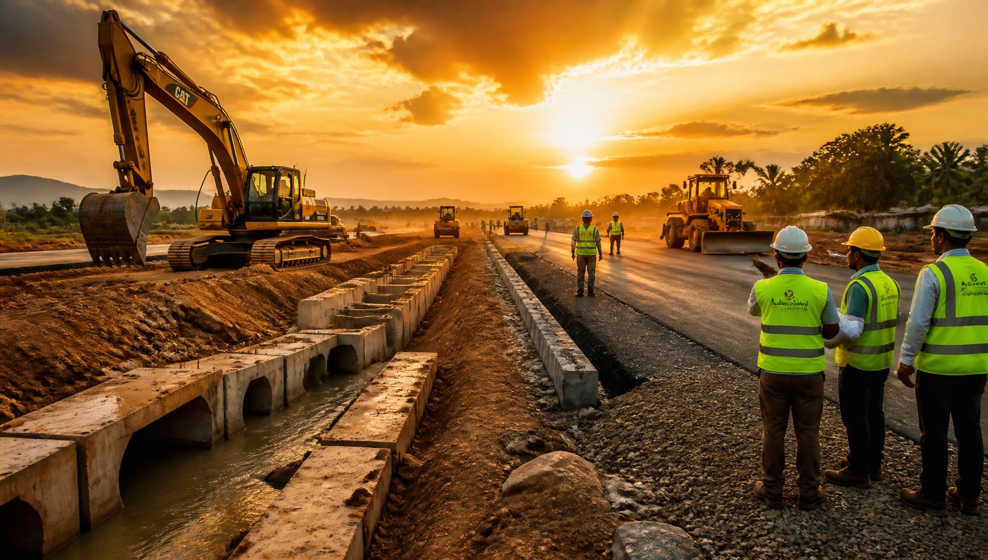 Chantier de travaux publics IVENTRAD